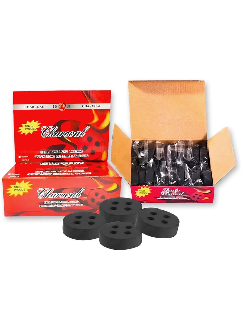 Lucky charcoal Lite 20 pcs Of Smart Tablets For Bakhoor 50 mm - Image 2